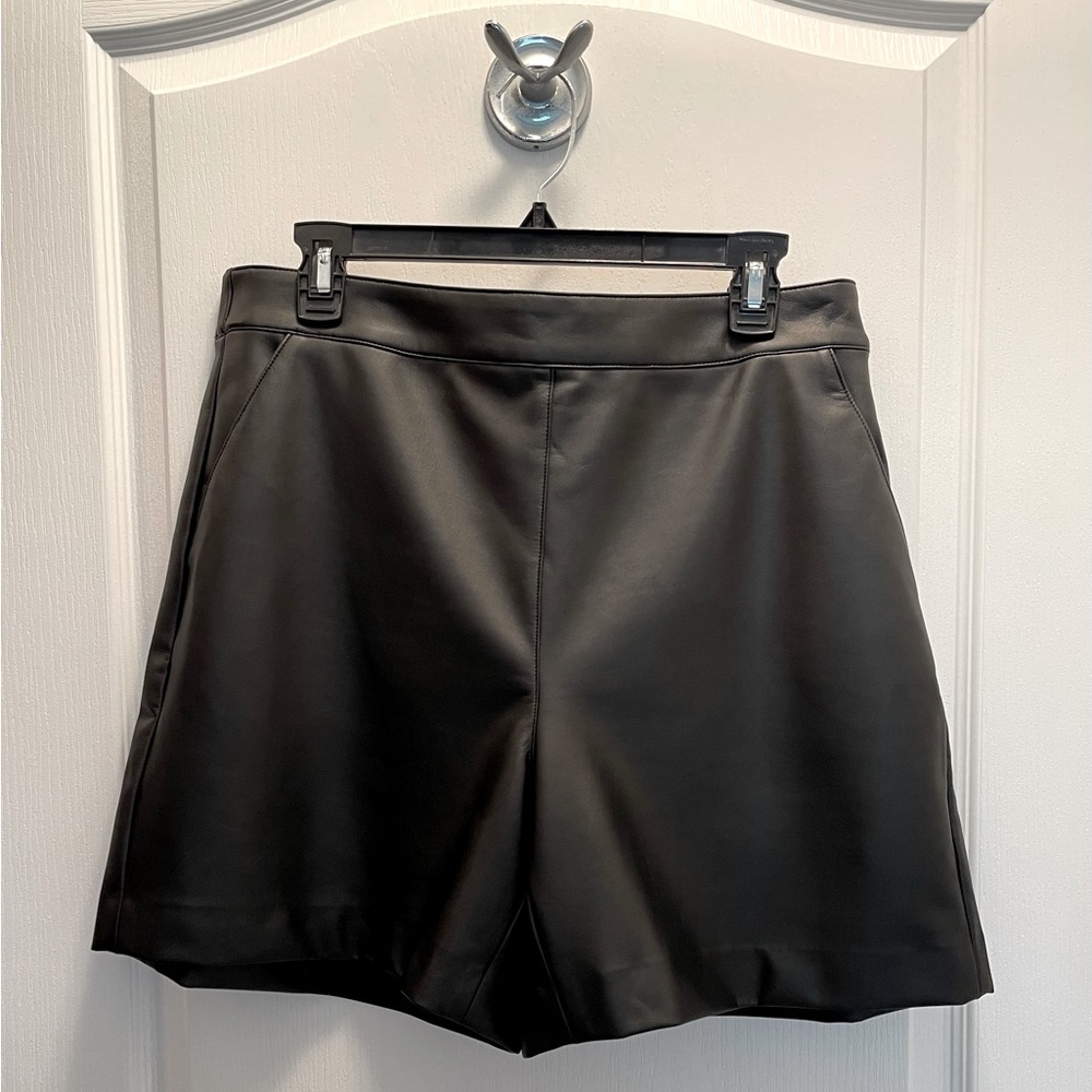 Faux Leather Shorts